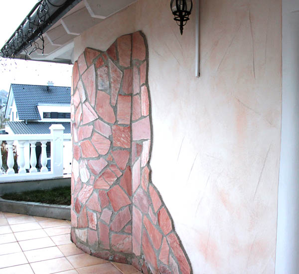 Fassadengestaltung mit Stein